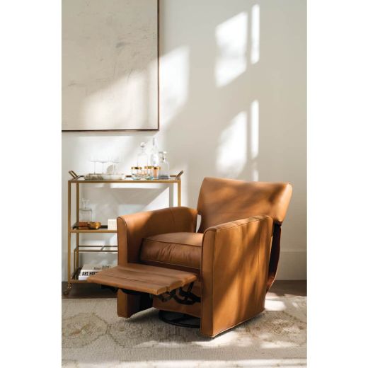 Picture of Times Square Leather Manual Swivel Recliner